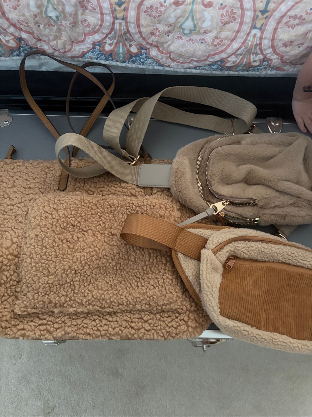 3 adorable fleece Bags!